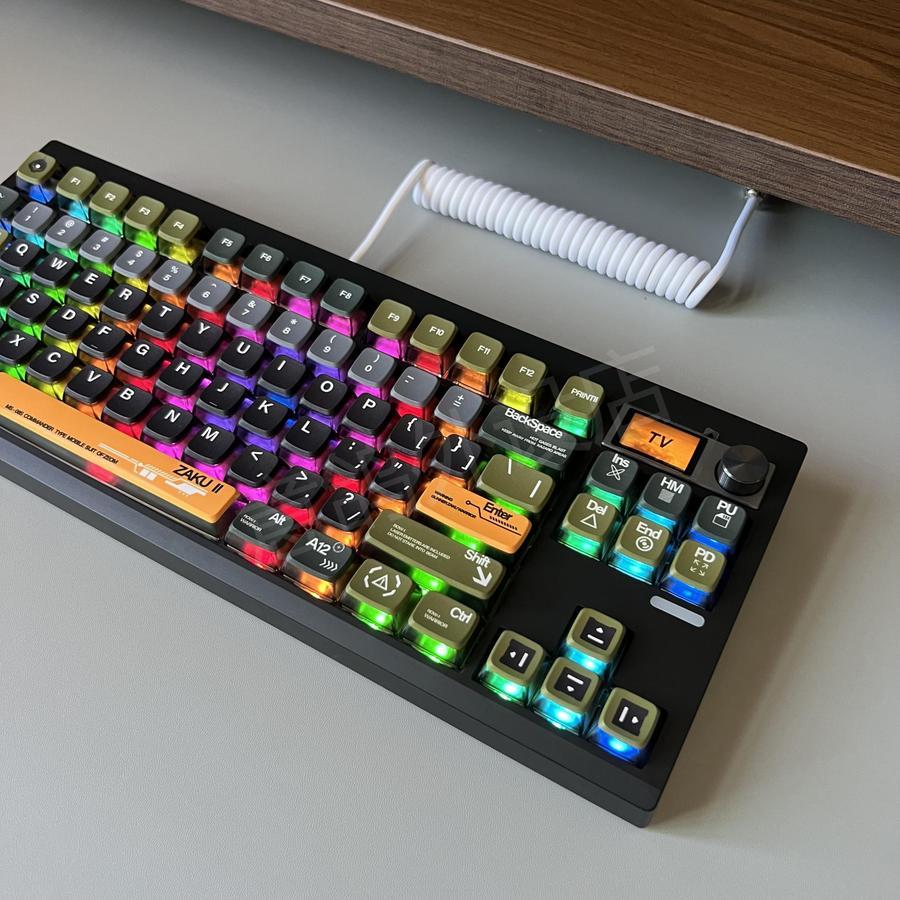Jual Keycaps MDA Profile PBT Double Shot Transparant Side Gundam Zaku ...