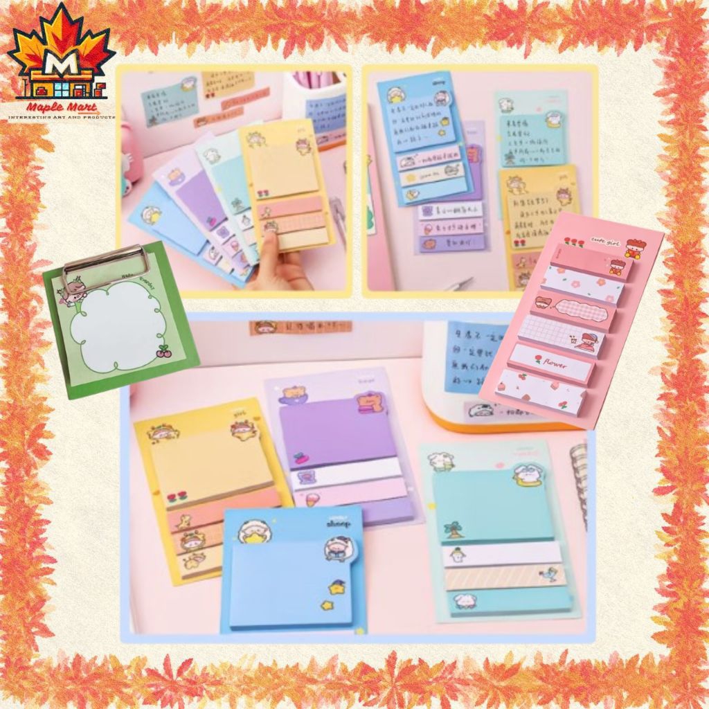 Jual Maple ATK - [ Kertas ] Sticky Notes Karakter Lucu Berwarna Aneka ...