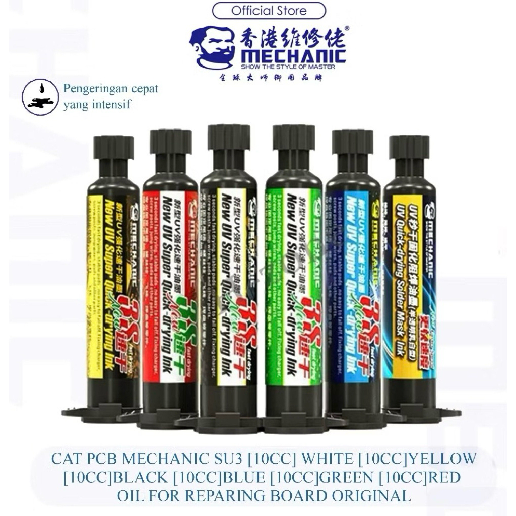 Jual Mechanic SU3 Cat PCB BGA Solder mask Solder UV Oil Solder Paste ...