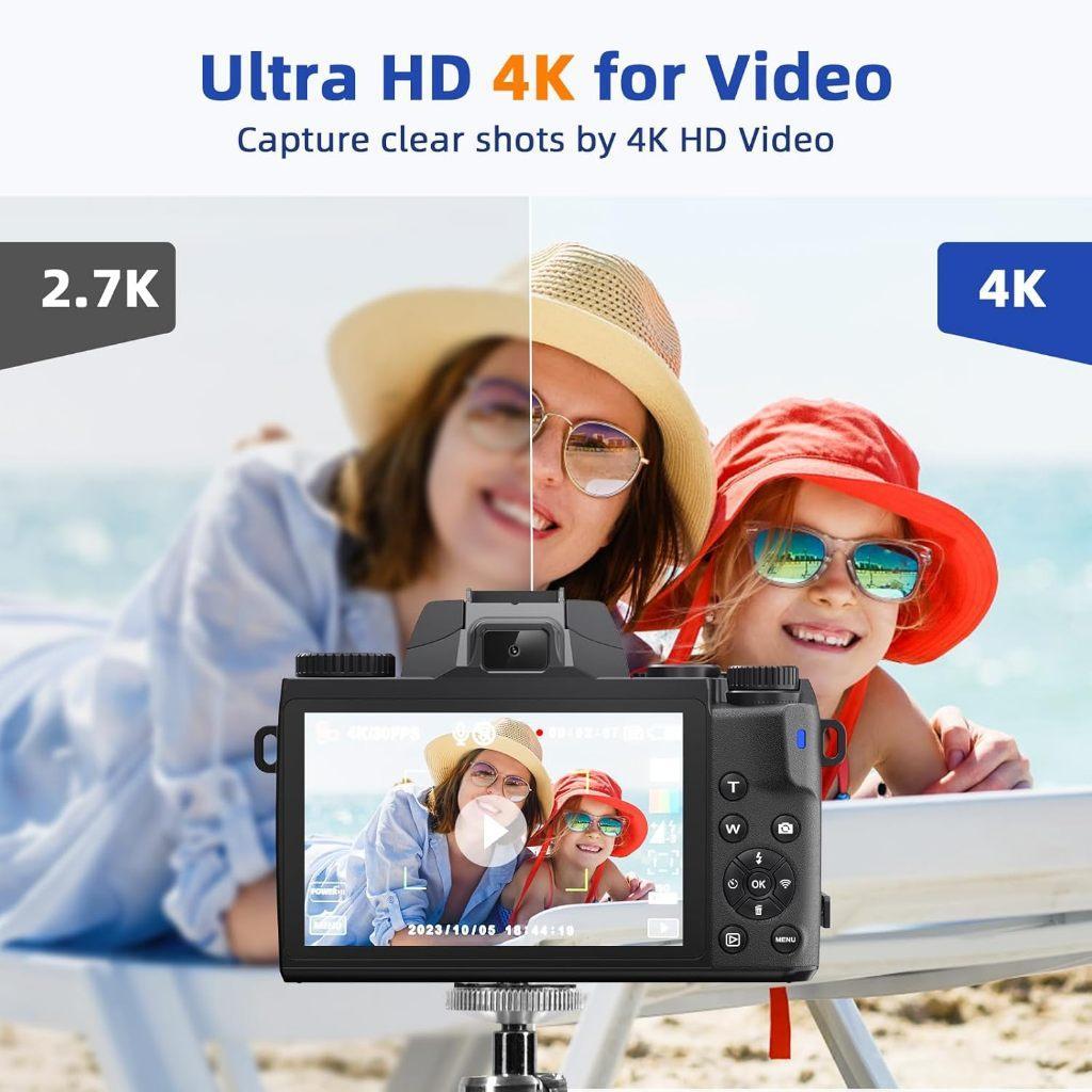 Jual TEEKA W5 64MP/88MP WiFi Kamera Digital Layar Sentuh 4 inci 4K / 8K ...