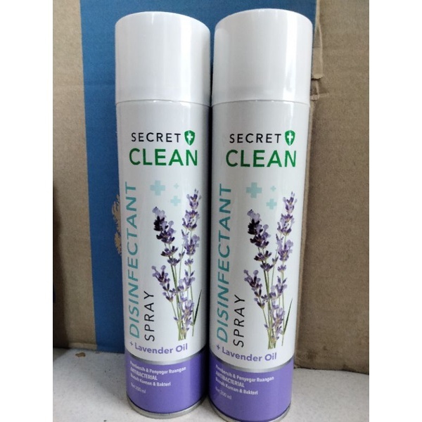 Jual Secret Clean Disinfectant Aerosol Spray Lavender Oil 200ml ...