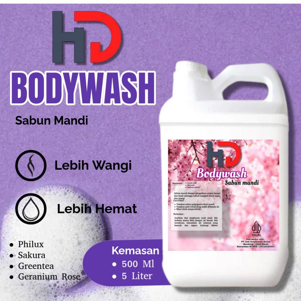 Jual HD BODYSOAP - BODYWASH - SABUN MANDI BERGARANSI 1000% GANTI BARU