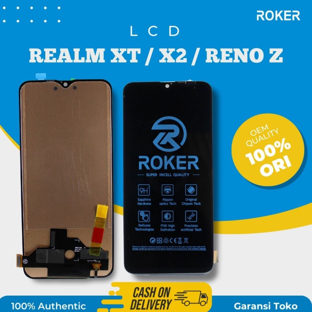 Jual ROKER LCD REALME XT /X2 / RENO Z FULLSET LCD TOUCHSCREEN BY ROKER ...