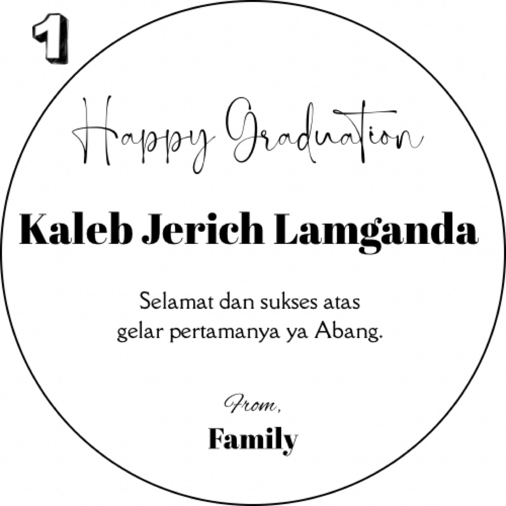 Jual Cutting Sticker Akrilik Costum - Ucapan Congratulation / Sticker ...