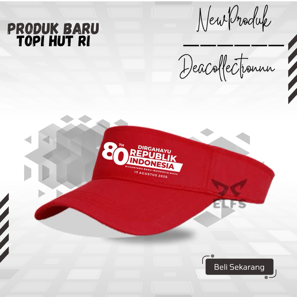 Jual TOPI GOLF HUT RI 80 TAHUN // TOPI GOLF 80 TAHUN DIRGAHAYU REPUBLIK ...