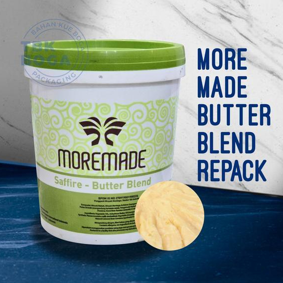 Jual Butter Mix Margarin Blend Moremade Safire Mentega Repack 100 Gr ...