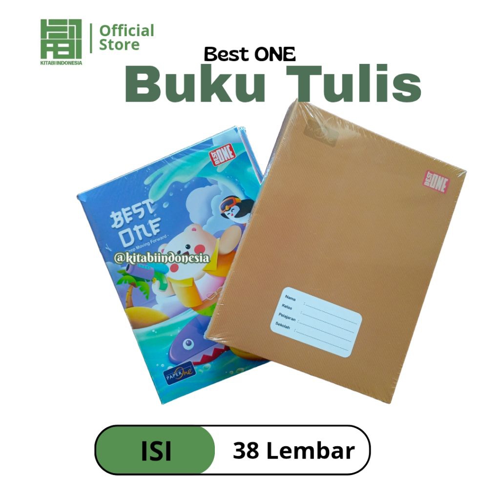 Jual Buku Tulis 1 Pack Best ONE 38 Lembar isi 10 Buku Tulis 38 lembar