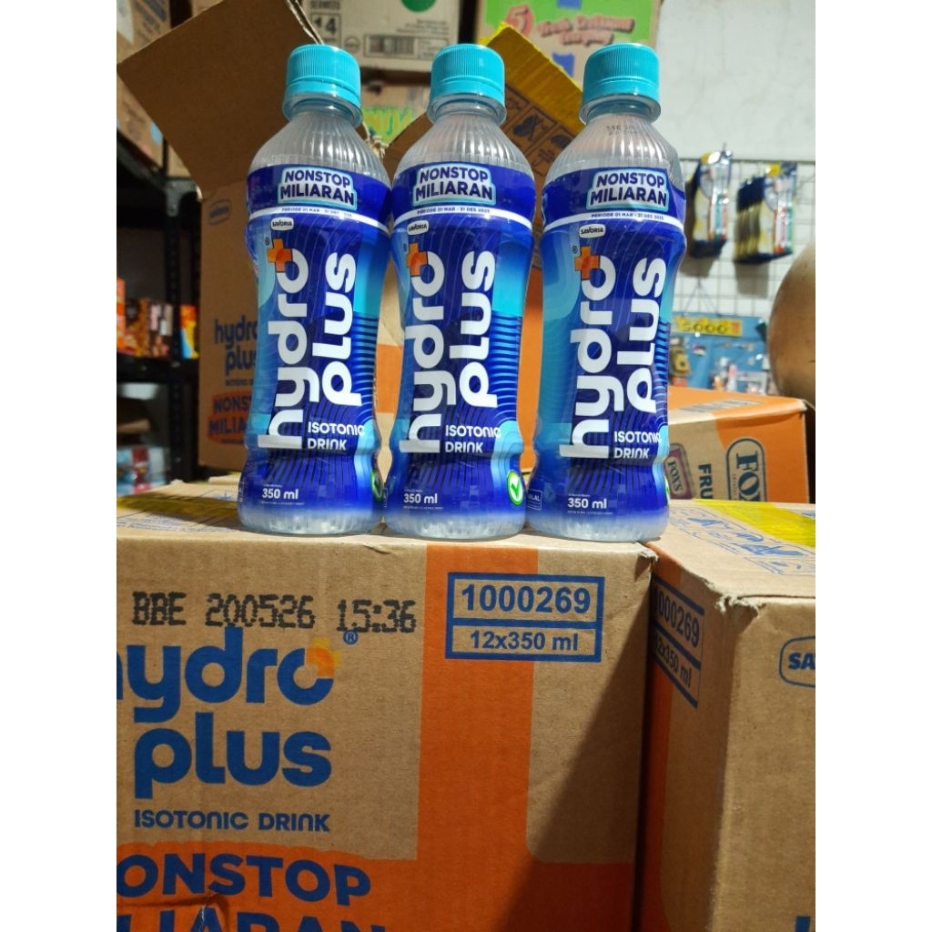 Jual HYDRO Plus NonStop Miliaran 1 Dus isi 12 Botol | Shopee Indonesia