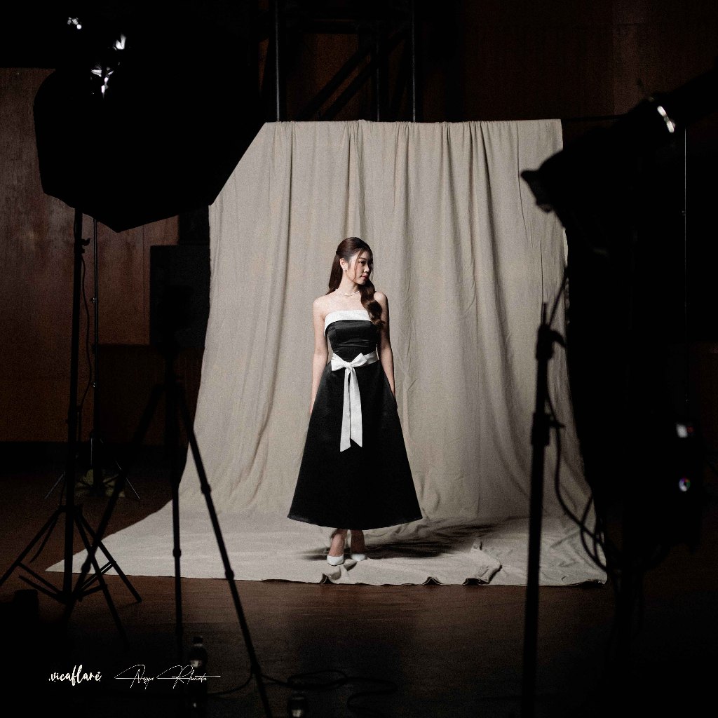 Jual Vicaflare x Nesya Rhenata - Midnight Dress | Elegant Dress | Long ...
