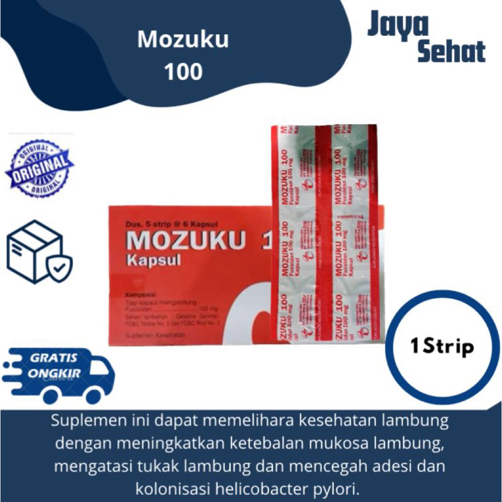 Jual Mozuku 100 Mg Strip / Box Pelindung Lambung | Shopee Indonesia