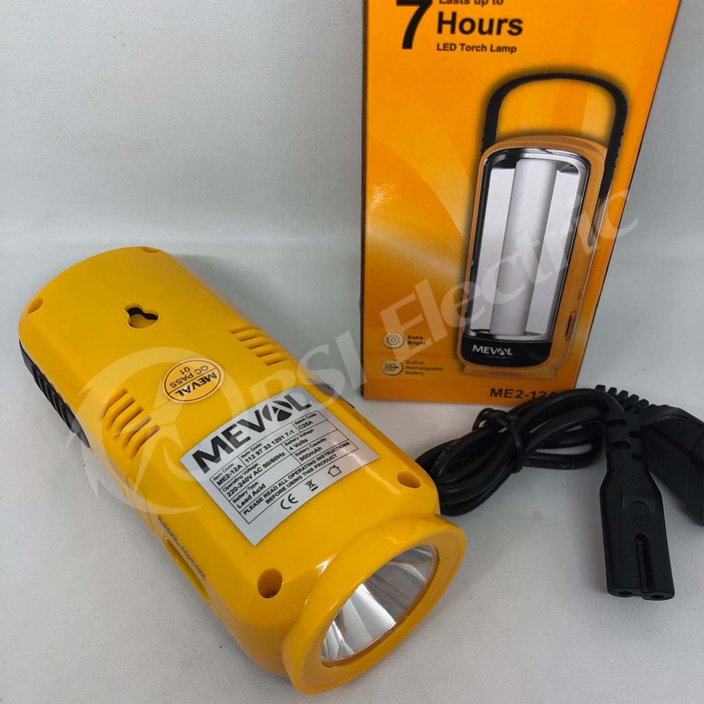 Jual MEVAL 12 Led Emergency + Senter 0.5W Cool White 6500K (ME2-12A ...