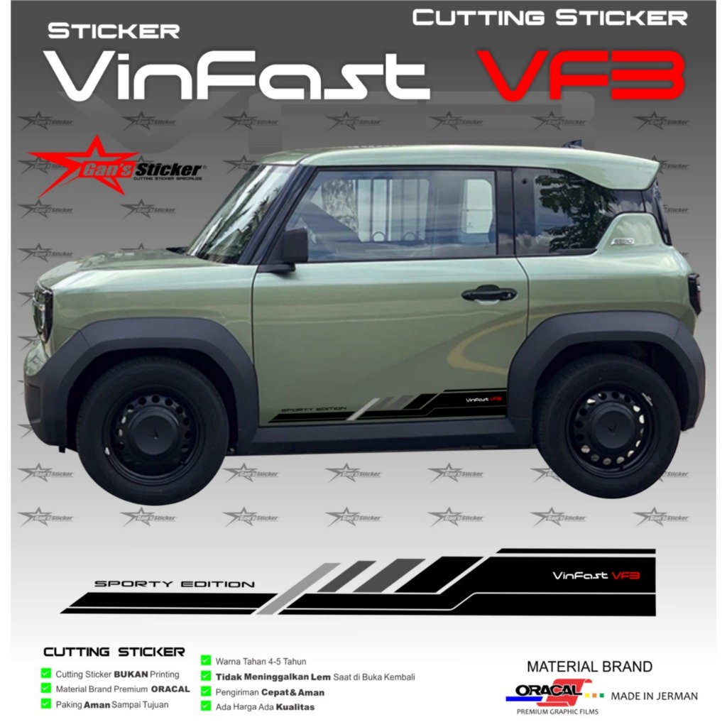 Jual Sticker Vinfast VF3 Aksesoris Mobil Vinfast VF3 | Shopee Indonesia