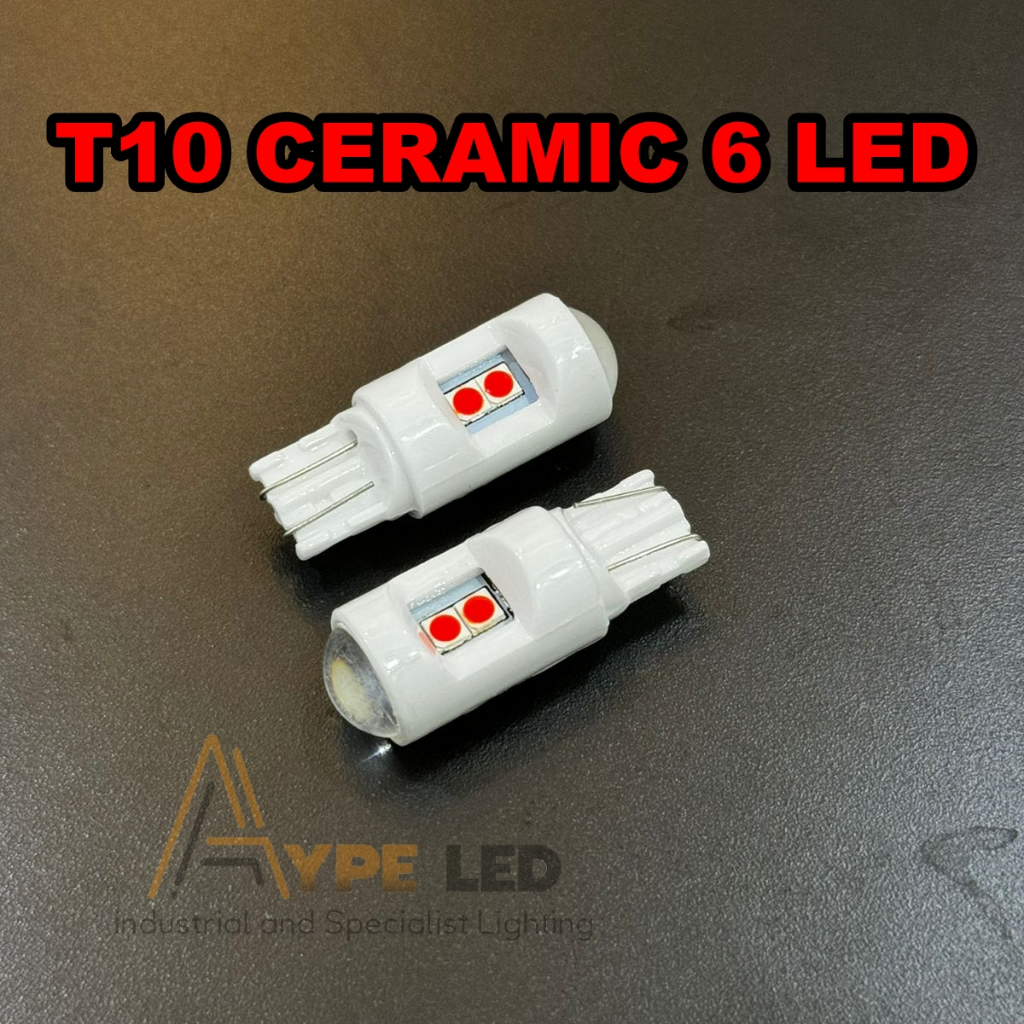 Jual Sale Lampu Led T10 Ceramic 6 Titik Led Model Keramik DC 12 Volt ...