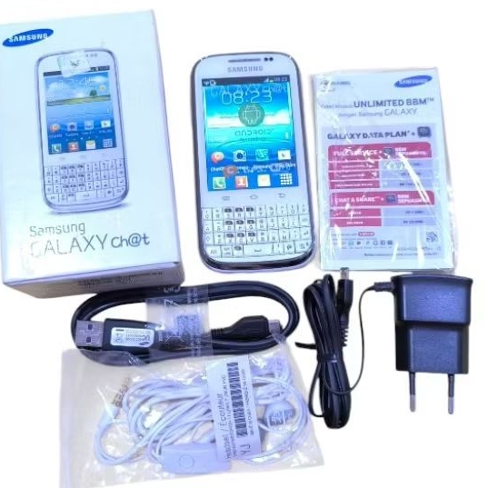 Jual Samsung Galaxy Ch@t GT-B5330 White Lengkap (NOS). | Shopee Indonesia