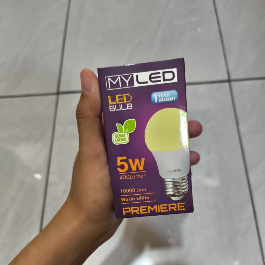 Jual Lampu LED Murah Terang Awet Hemat Myled LED Cahaya Kuning 5 Watt