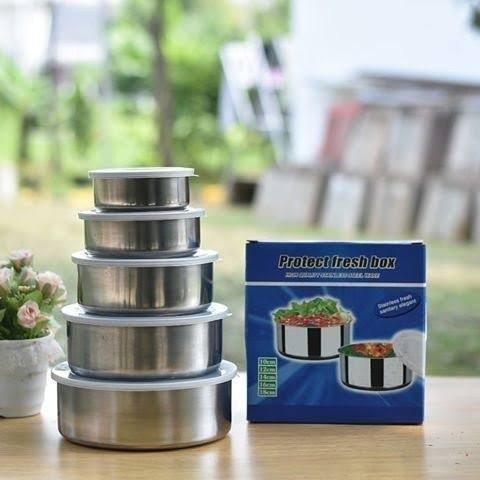 Jual Protect Fresh Box / Rantang Stainless Steel 5 Set Wadah Simpan ...
