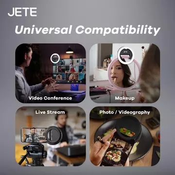 Ring Light Selfie JETE RL1 For Smartphone HP LED On With 3 Light Mode Garansi 2 Tahun