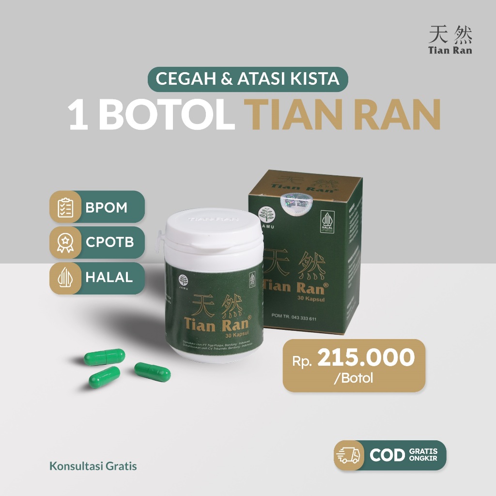 Jual Tianran | Obat PCOS Herbal | Kanker Kista Miom Endometriosis | 15 ...