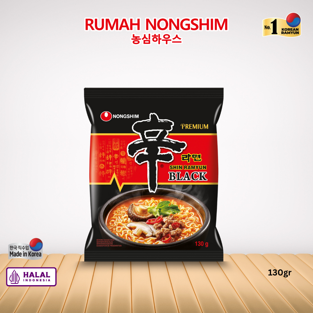 Jual SHIN BLACK 130 gram Premium Noodle Halal & Asli dari Korea ...