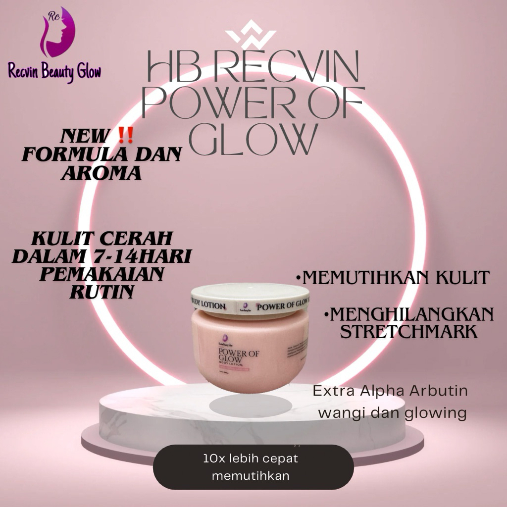 ‼️Handbody Hb RC RECVIN Extra Whitening Moisturizing 250ml / handbody pemutih / pemutih badan ampuh paten