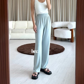 HEE Celana Kulot Knit Berkualitas Knit Pants Premium Long Cullotes Korean Loose Pants Trousers