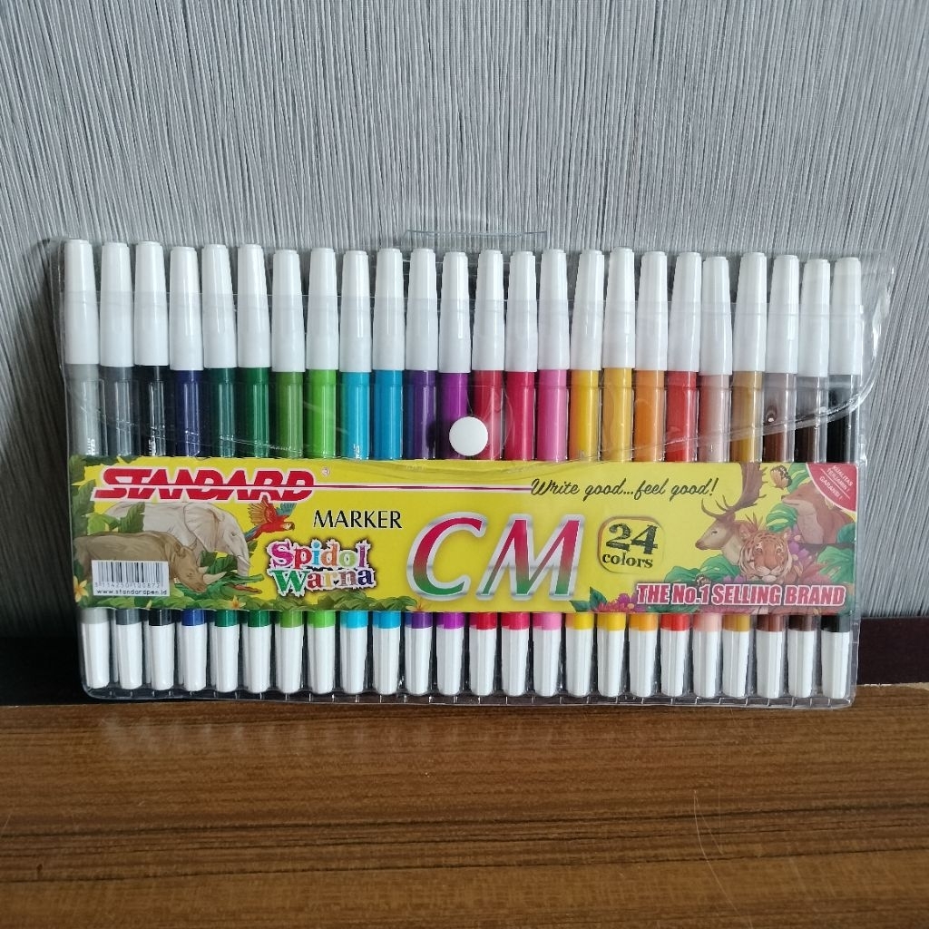 Jual Spidol Standard Kecil 24 Warna | Shopee Indonesia