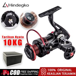 Hindegko Semua Gulungan Pancing Logam 20BB Pemutar Memancing Berputar Rasio Roda Gigi 5.2:1 Joran Pancing Serat Karbon Joran Pancing Pancing Reel Joran Spining Reel Pancing Pancing