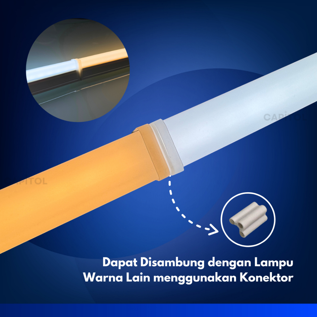 Jual Capitol - Lampu TL5 Neon T5 LED 5/10/15/20 Watt Tube Warna Warni ...