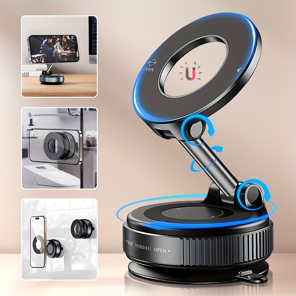 Jual 360 Rotation Strong Vacuum Foldable Stand Universal Magnetic ...
