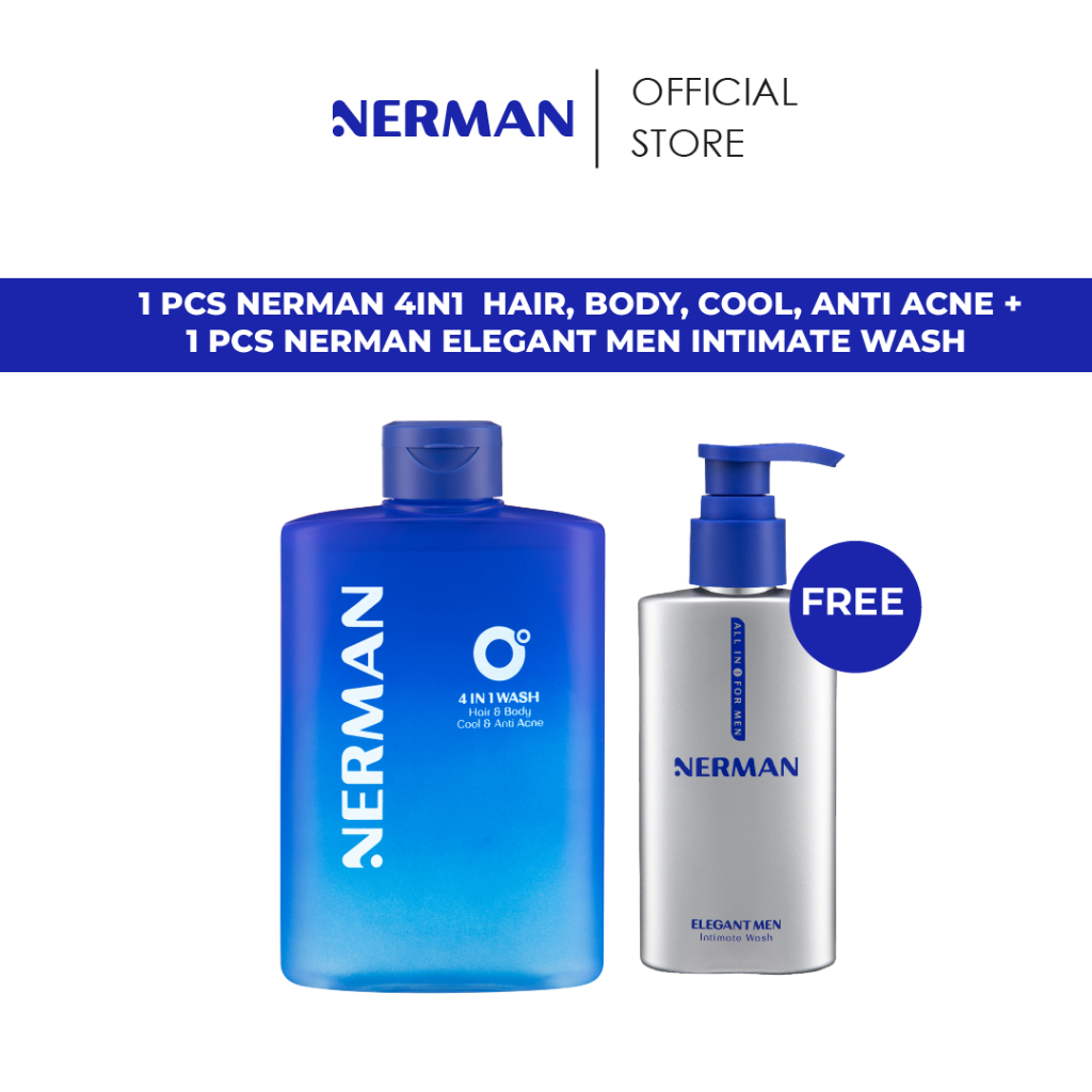 Jual Nerman - 4in1 : Hair, Body, Cool, Anti-Acne FREE Nerman Elegant ...