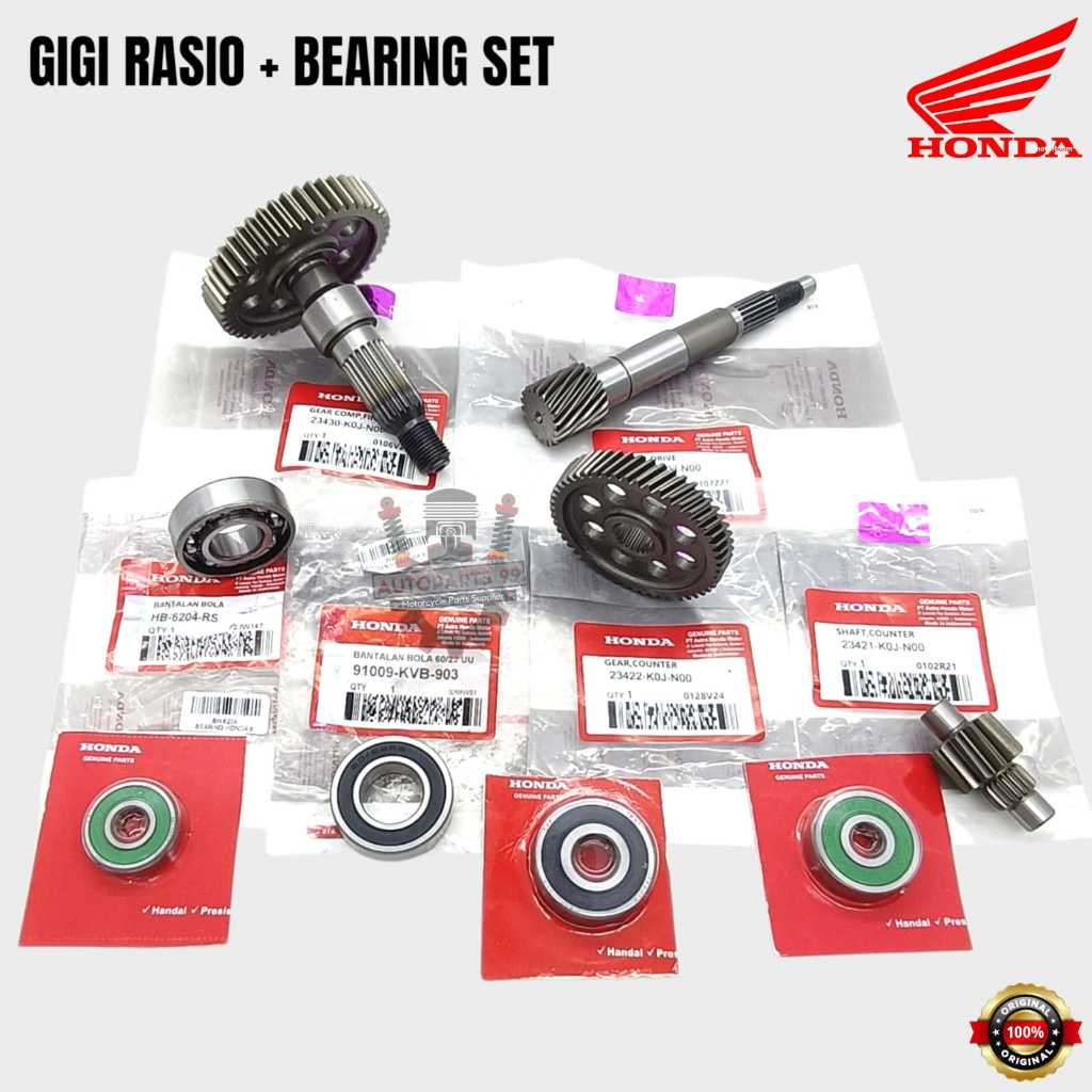 Jual Gigi Rasio Set Plus Bearing Honda BeAT Deluxe Street Led All New ...