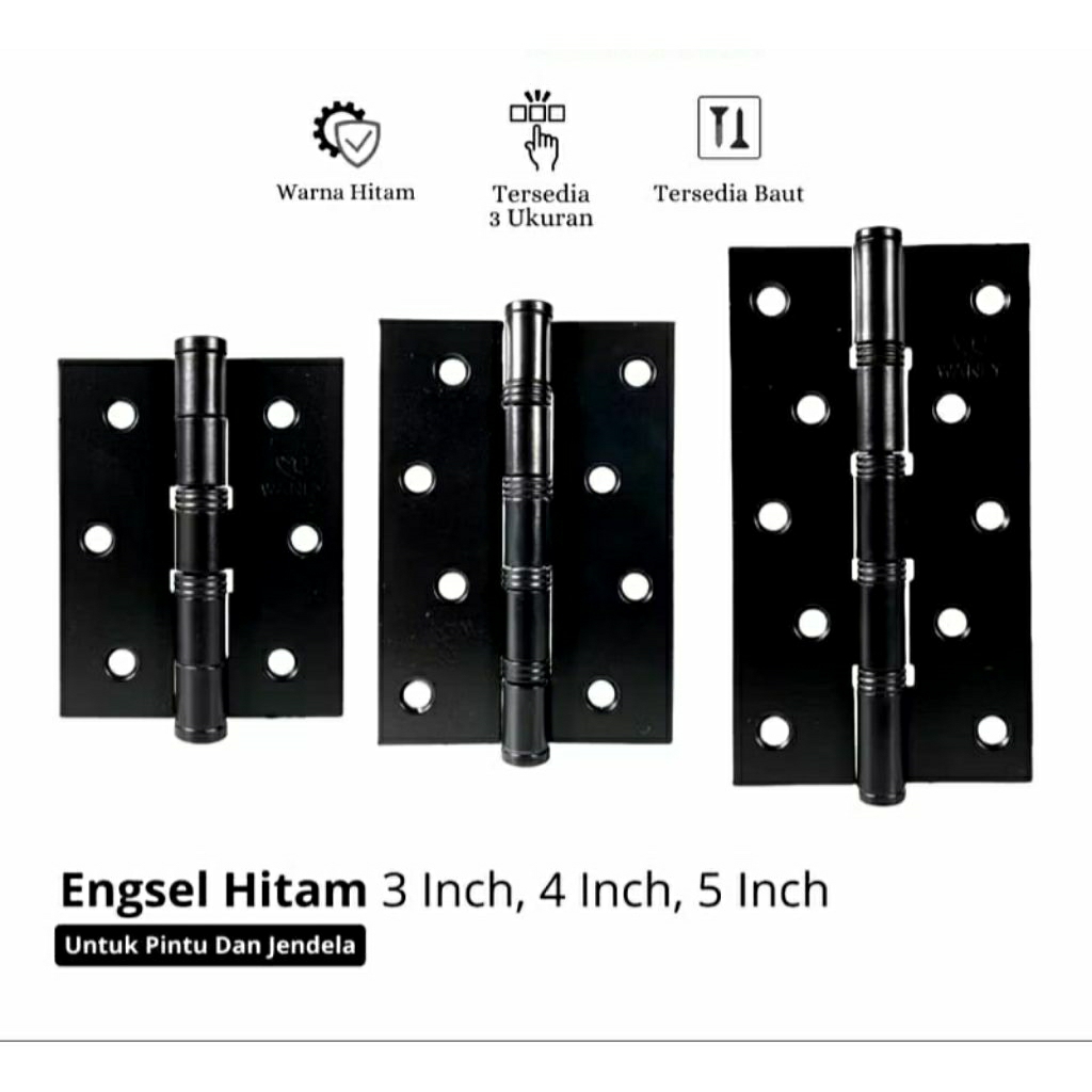 Jual Engsel Hitam Tebal Pintu dan Jendela | Shopee Indonesia