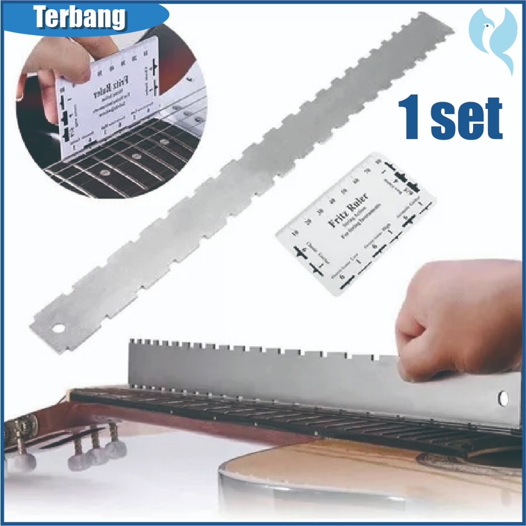 Jual Fret Ruler Guitar Neck Notched Ruler Fret Leveling Skala Scale ...