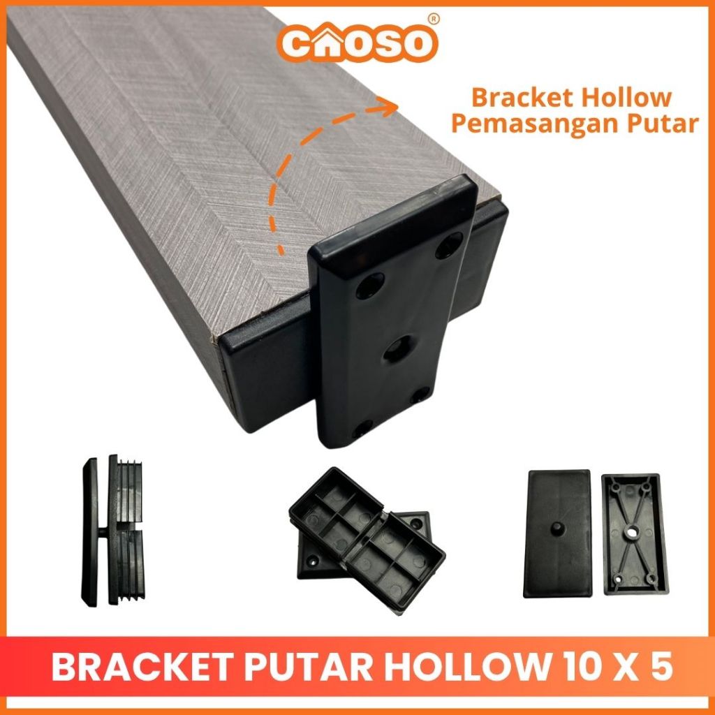 Jual Bracket Kisi Kisi Hollow Wpc | Dudukan Hollow Kisi Kisi Wpc 10 x 5 ...