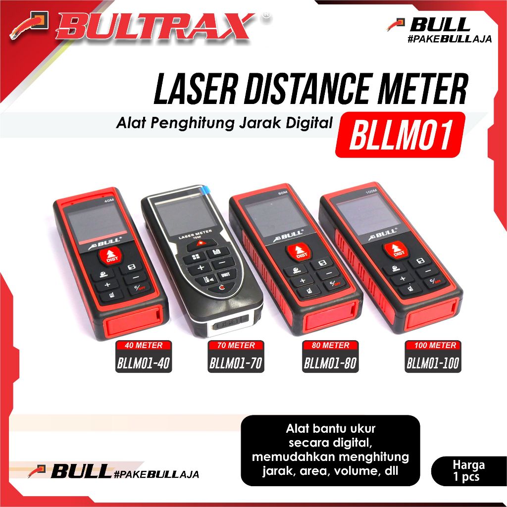 Jual Bull Laser meter / meteran laser | Shopee Indonesia