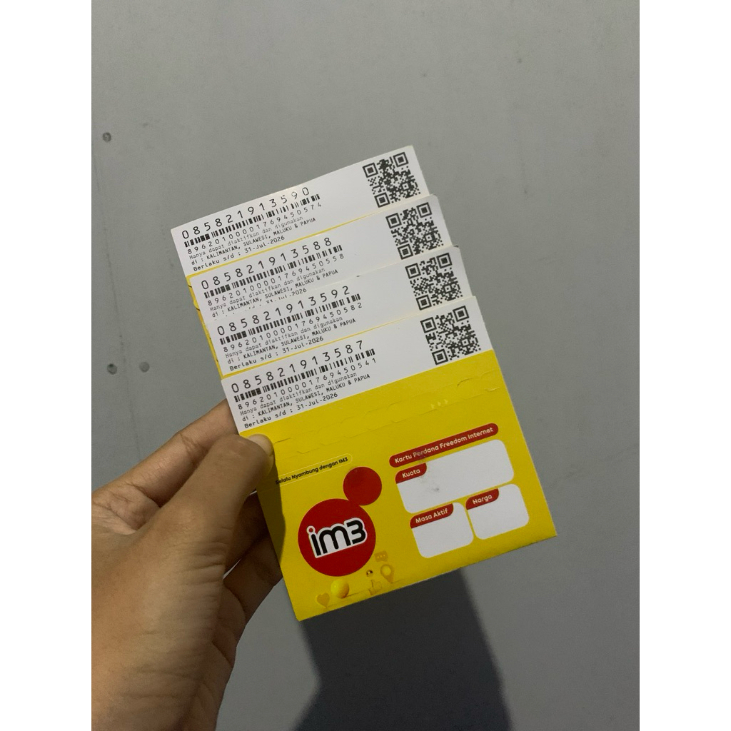 Jual KARTU PERDANA IM3 ISI KOUTA 4GB/30HARI | Shopee Indonesia