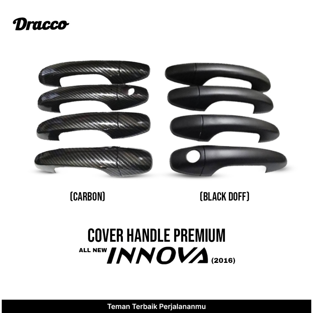 Jual Cover Handle Premium All New Innova 2016 Carbon Black Doff Tutup ...