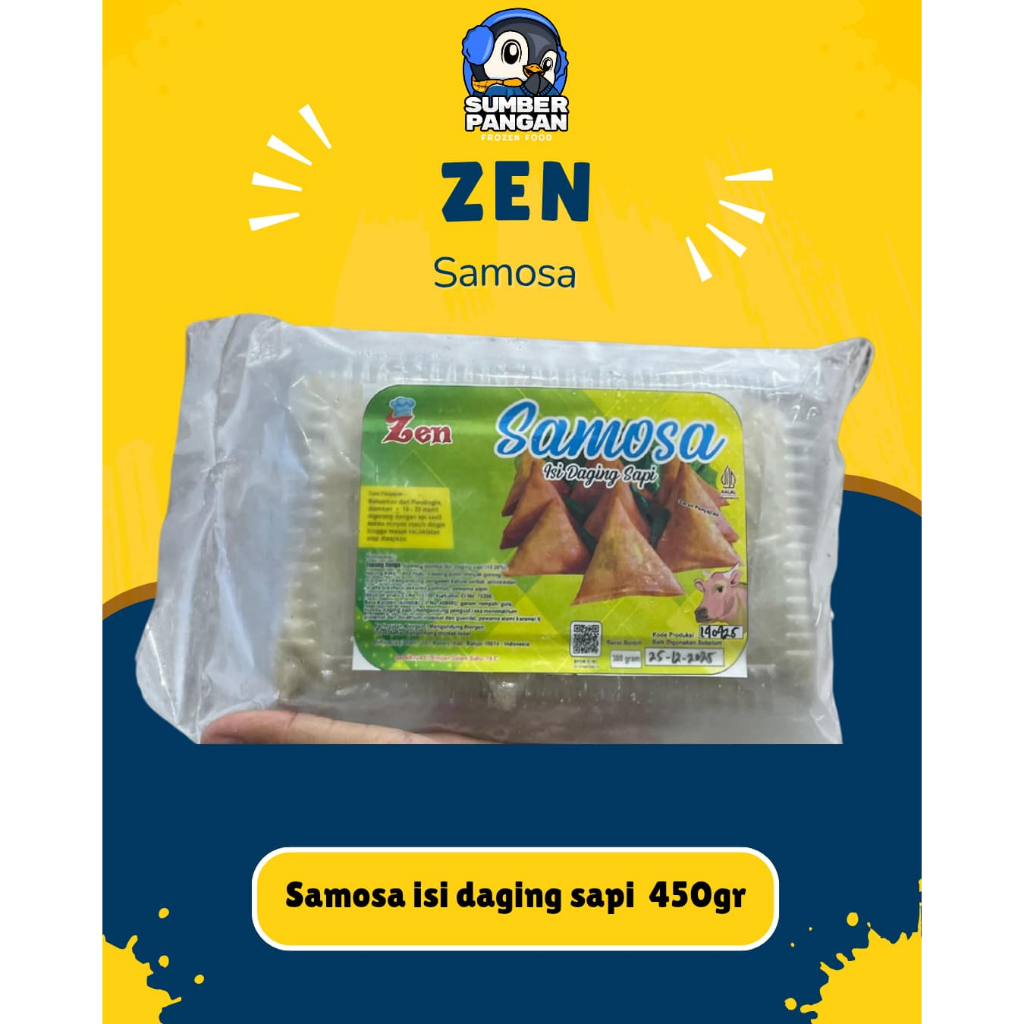Jual Zen samosa isi daging sapi &ayam,risol 370gr | Shopee Indonesia