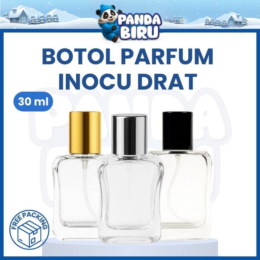 Jual BOTOL PARFUM INOCU 30ML | BOTOL KACA WINYAK WANGI PREMIUM | Shopee ...