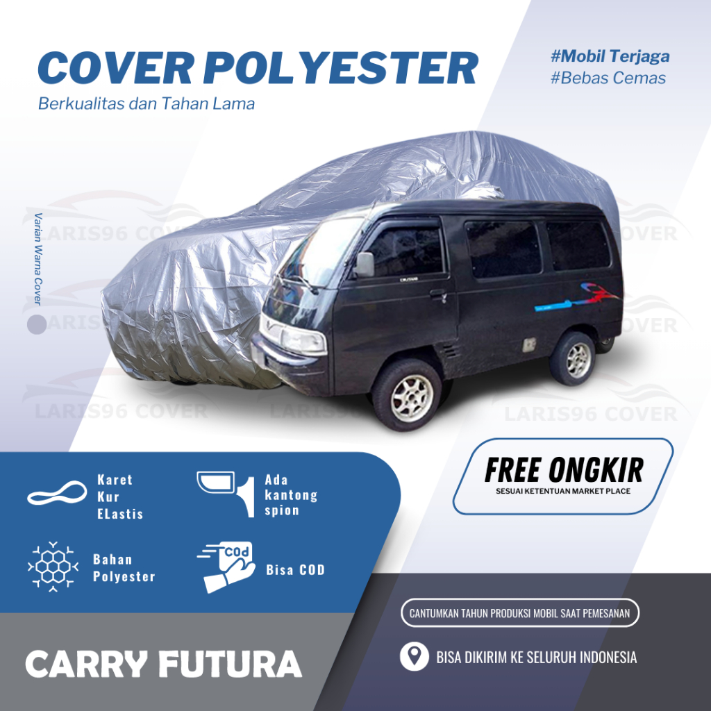 Body Cover Mobil Carry Futura Sarung Penutup Mantel Mobil Carry Futura Basic Transparan