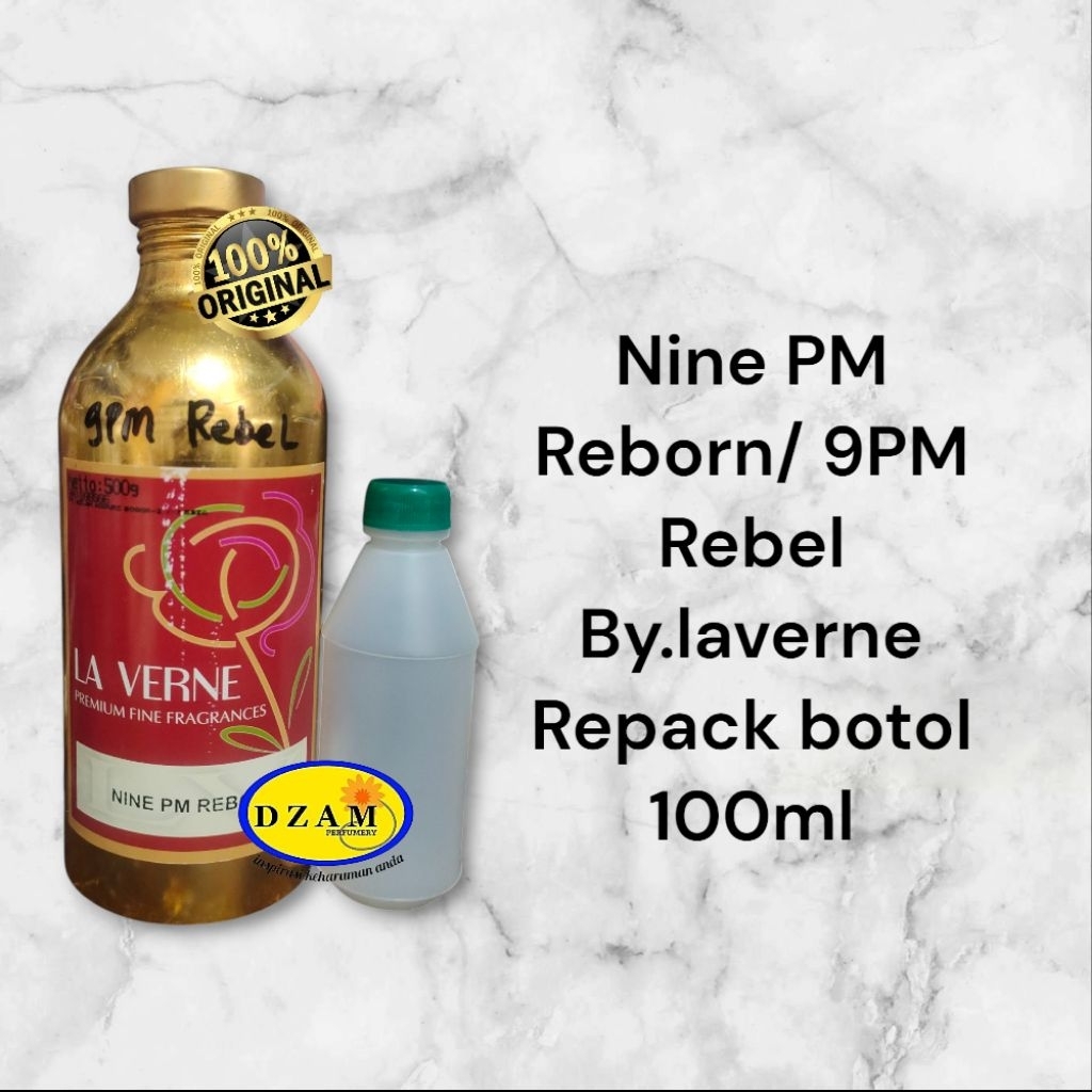 Jual NINE PM REBORN/9PM REBEL BY.LAVERNE REPACK BOTOL 100ML MURNI ...