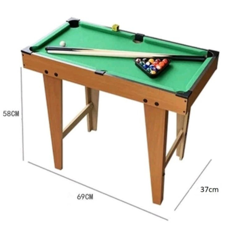 Jual Meja Billiard Mini Pool Table Bahan Kayu MDF Alas Karpet Hijau ...