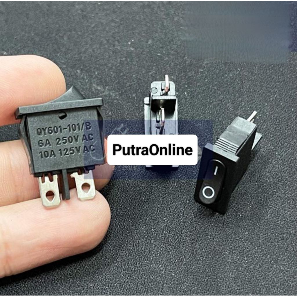 Jual Saklar On Off Tipis 2 Pin / Switch 2 kaki Gepeng ( Kualitas Bagus ...