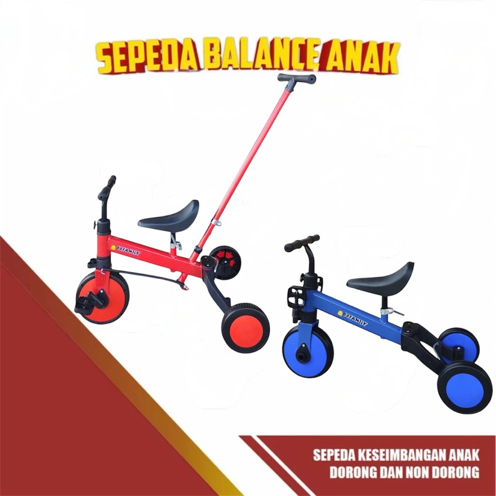 Jual Mainan Sepeda roda 3 anak 3in1 mainana sepeda keseimbangan ...