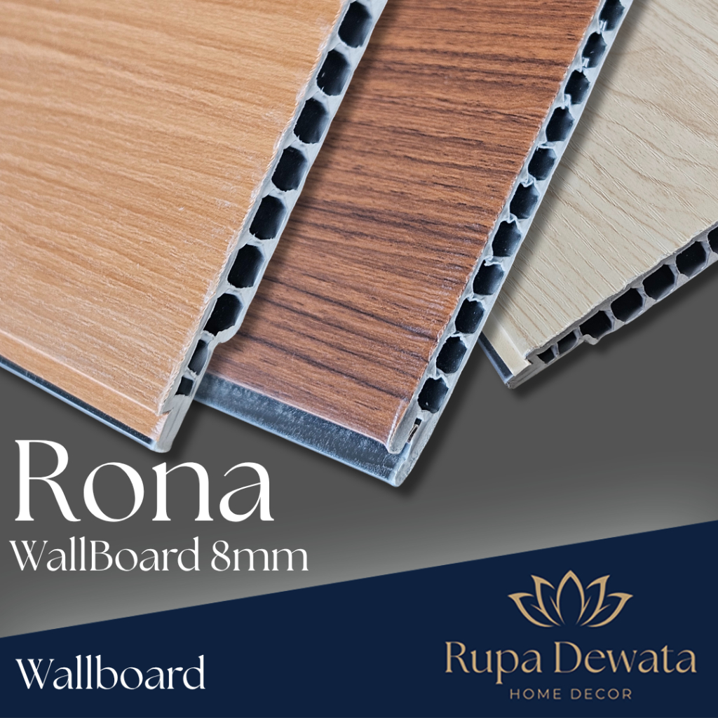Jual Wallboard PVC Rona Partisi lebar 40cm tebal 8mm tinggi 290cm ...