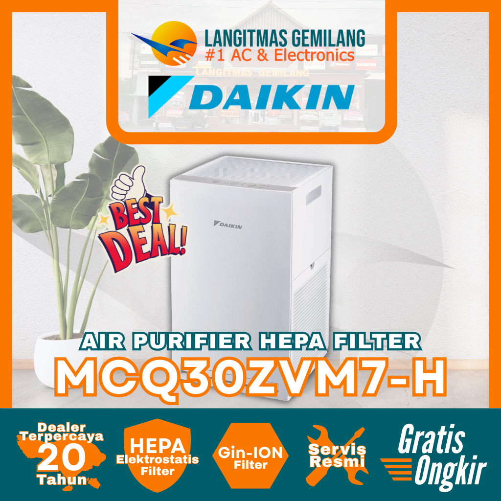 Jual DAIKIN AIR PURIFIER HEPA Filter MCQ30ZVM7-H | Shopee Indonesia