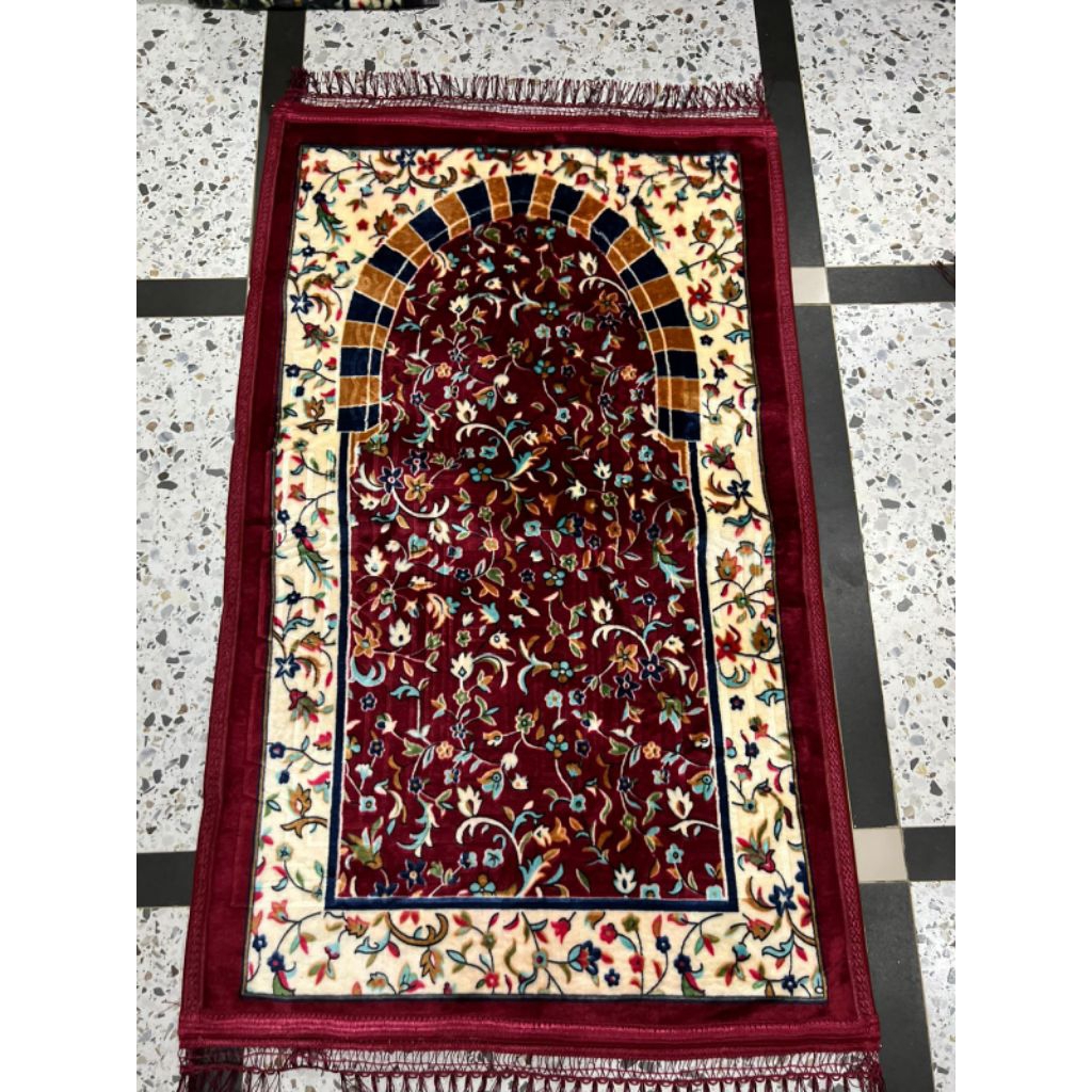 Jual Sajadah Tebal motif raudah ada 4 pilihan warna | Shopee Indonesia