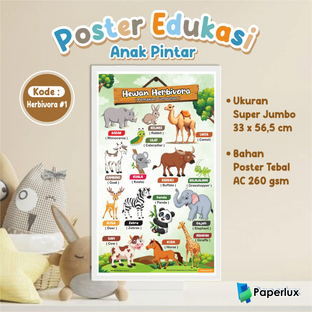 Jual POSTER EDUKASI ANAK VARIASI - POSTER DINDING EDUKASI ANAK - MEDIA ...