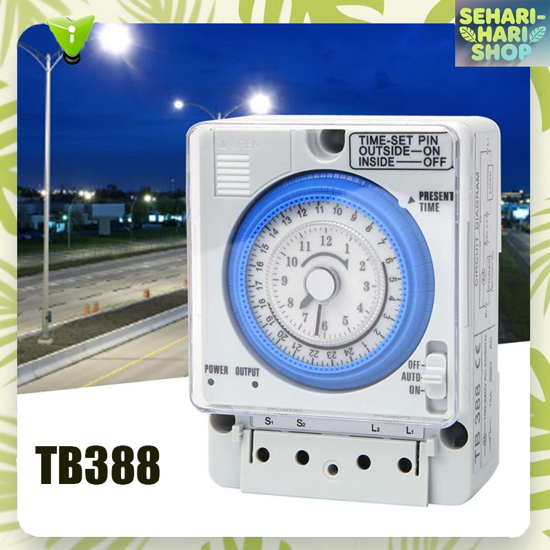 Jual Timer Panasonic Timer Analog 24 Jam Otomatis TB388 Timer Analog ...