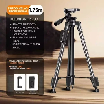 Tripod NP 3170S Bluetooth Tripod Profesioal Multifungsi Photography Smartphone Kamera
